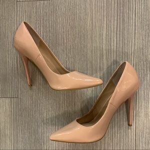 Madden Girl Nude Patent Pumps